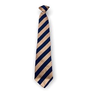 Striped clip on tie
